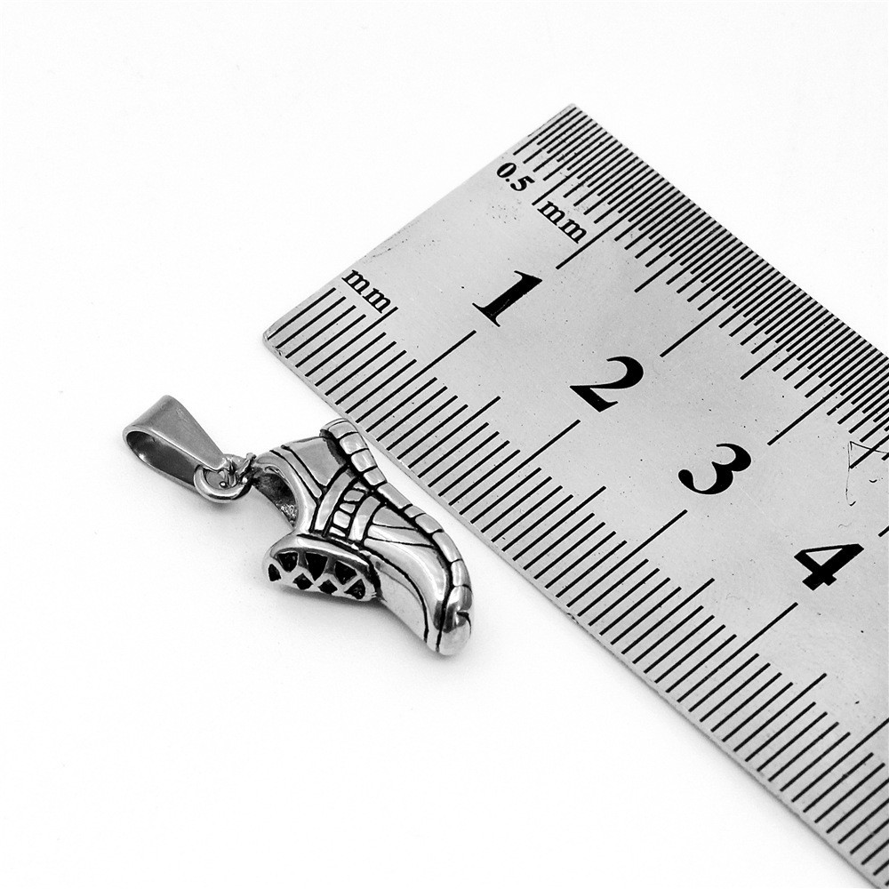 Sneaker Pendant Necklace In Stainless Steel For Couples Gift_voghion.com