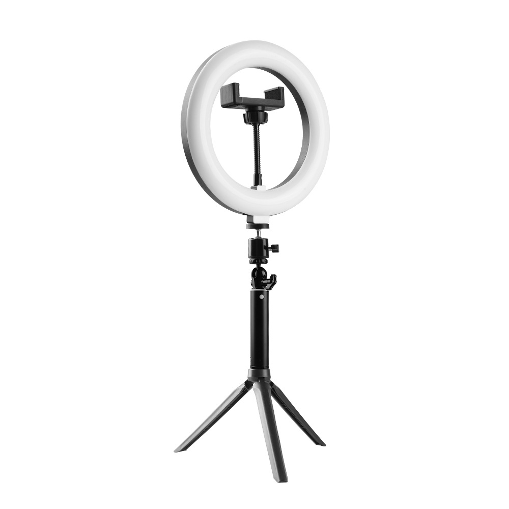 Luz de Transmisión en Vivo Esencial de 10 Pulgadas para Streamers, Iluminación para Fotografía, Aro de Luz de Escritorio, Aro de Luz, Luz Suave para Fotografía