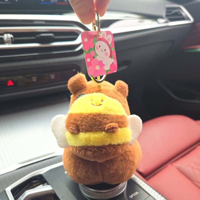 ミンクのぬいぐるみハチのカピバラの羽の振動のキーホルダーの卸売りのカピバラの外国貿易の小さい贈り物の人形は機をつかみます。|undefined