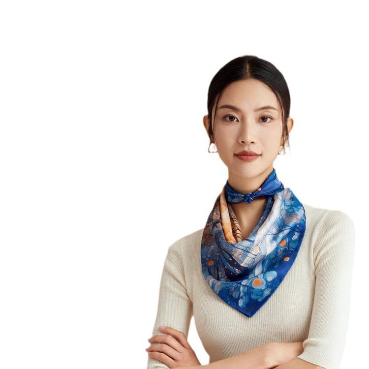 Foulard in seta da donna 100% seta di gelso quadrato elegante_voghion.com