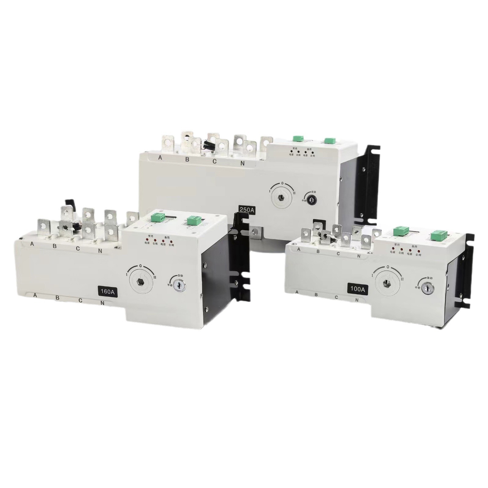 Interruptor de Transferencia Automática de Doble Potencia 100A 250A 400A 630A