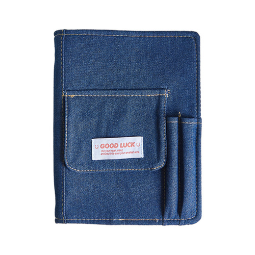 Denim cover card album y2k loose-leaf photo album retro style idol star chasing small card storage album star classmate a5 four grid