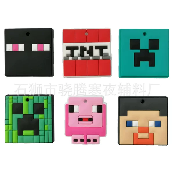 New Minecraft Wheat Key Chain Pendant Accessories Gift Pendant Pvc Material Factory Direct Sales Available for Wholesale