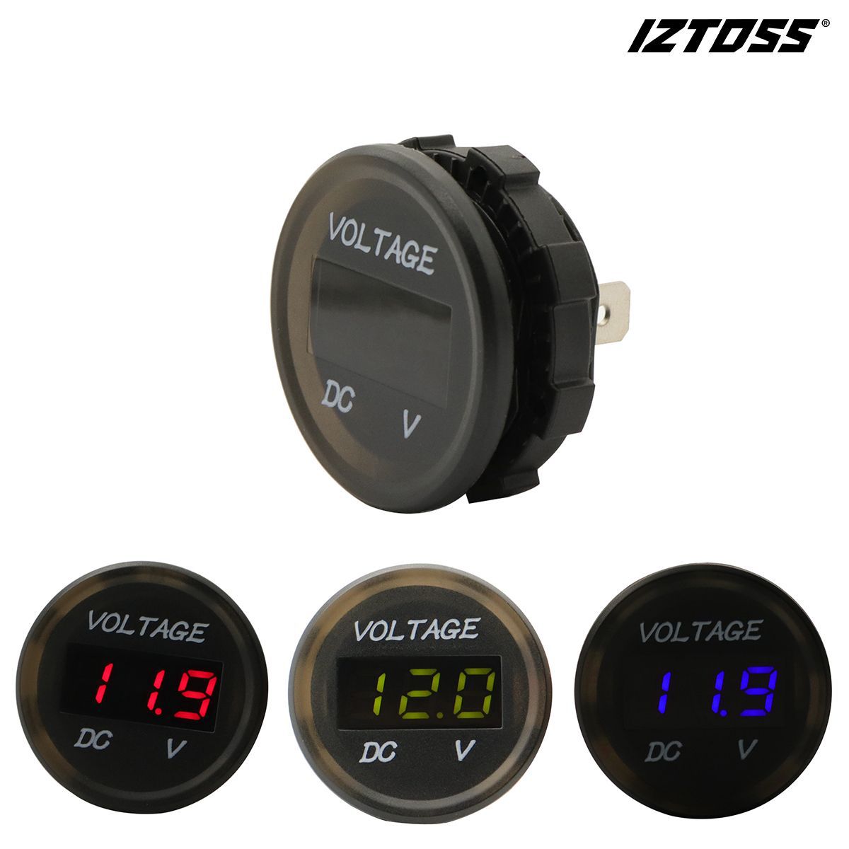 Car,RVAnd Yacht Modification5-30 VLEDDigital Display Voltmeter IP67 Dropshipping