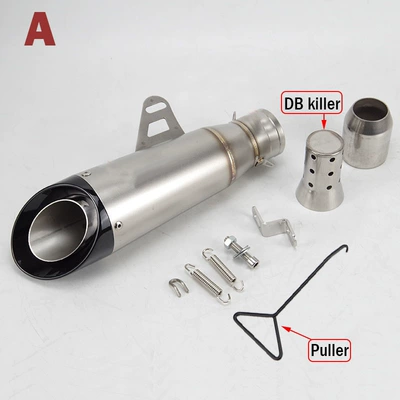 Pipe Gsx250R3R6 Titanium Exhaust – Exhaust pipe - d-second-layer-sc-black-head-titanium-body-51mm