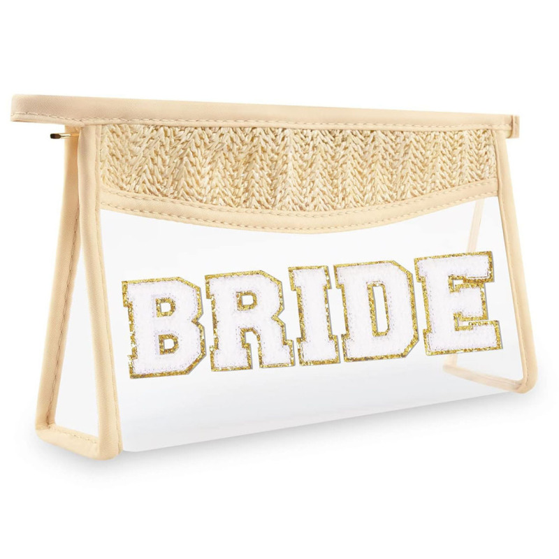 アマゾン速売通クロスボーダーBEACH毛アルファベット麻布pvcステッチ化粧バッグ花嫁結婚式独身パーティー|undefined