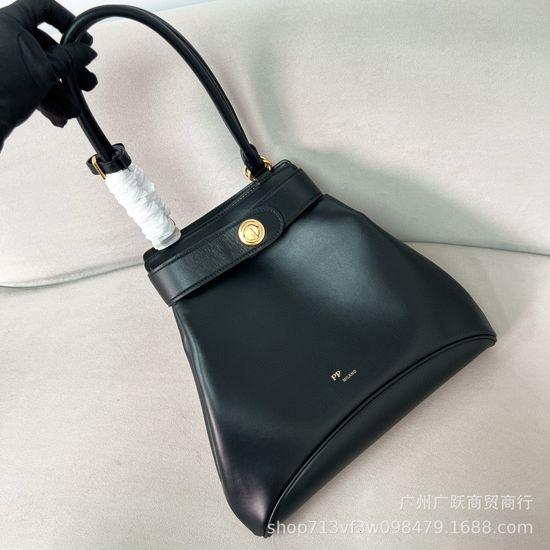P Lada 25 New Women's Logo Printed Top Handle Bag 1Bg567 High-Quality Real Shot for Cross-Border