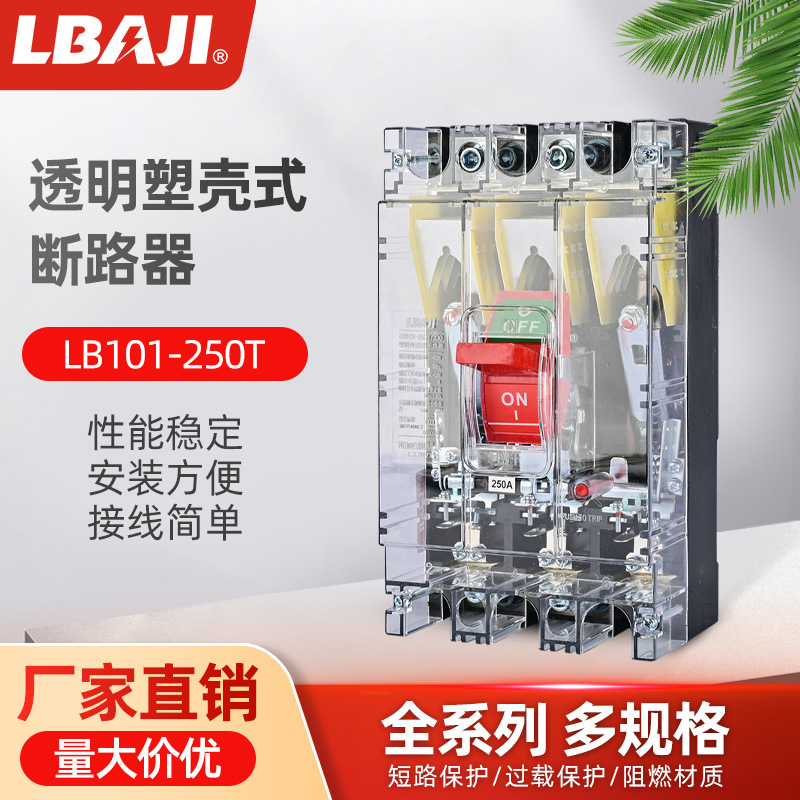 利百加DZ10-100/3300塑壳式断路器380V塑壳式断路器250A厂家直销