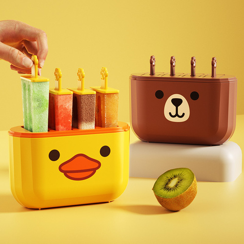 Children's DIY ice cream mold Food grade household ice cream mold Ice cube box frozen popsicle popsicle mold