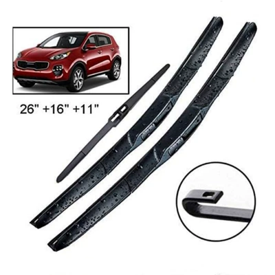 For KIA Sportage QL front and rear windshield wiper blade wiper suit 2016-2019 (Wiper)