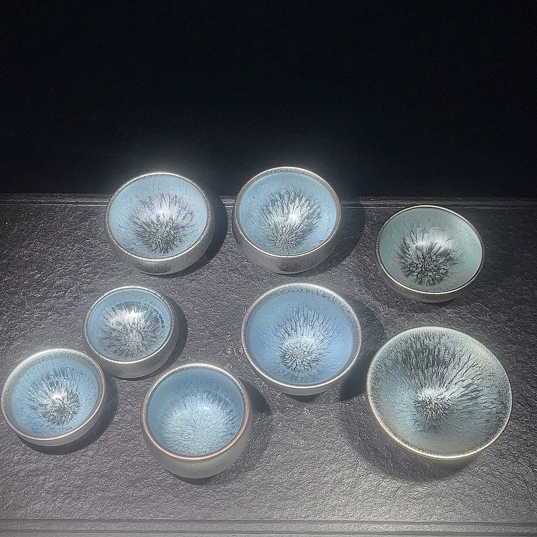 Пиала Blue Baihua Cup, Jianyang глиняная печь преобразована чашка чая оригинальная минеральная глазурь железная резьба, керамическая чашка чая, Yiyangcai, подарок для личного пользования