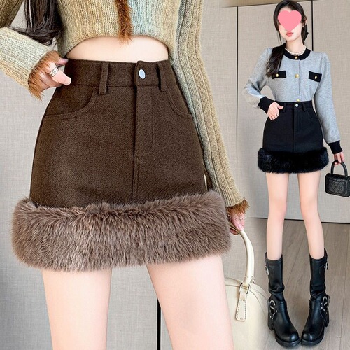 Autumn/Winter Women's New High-Waist Wool Plaid Sheath Dress with French Flair, Sexy Bodice Skirt