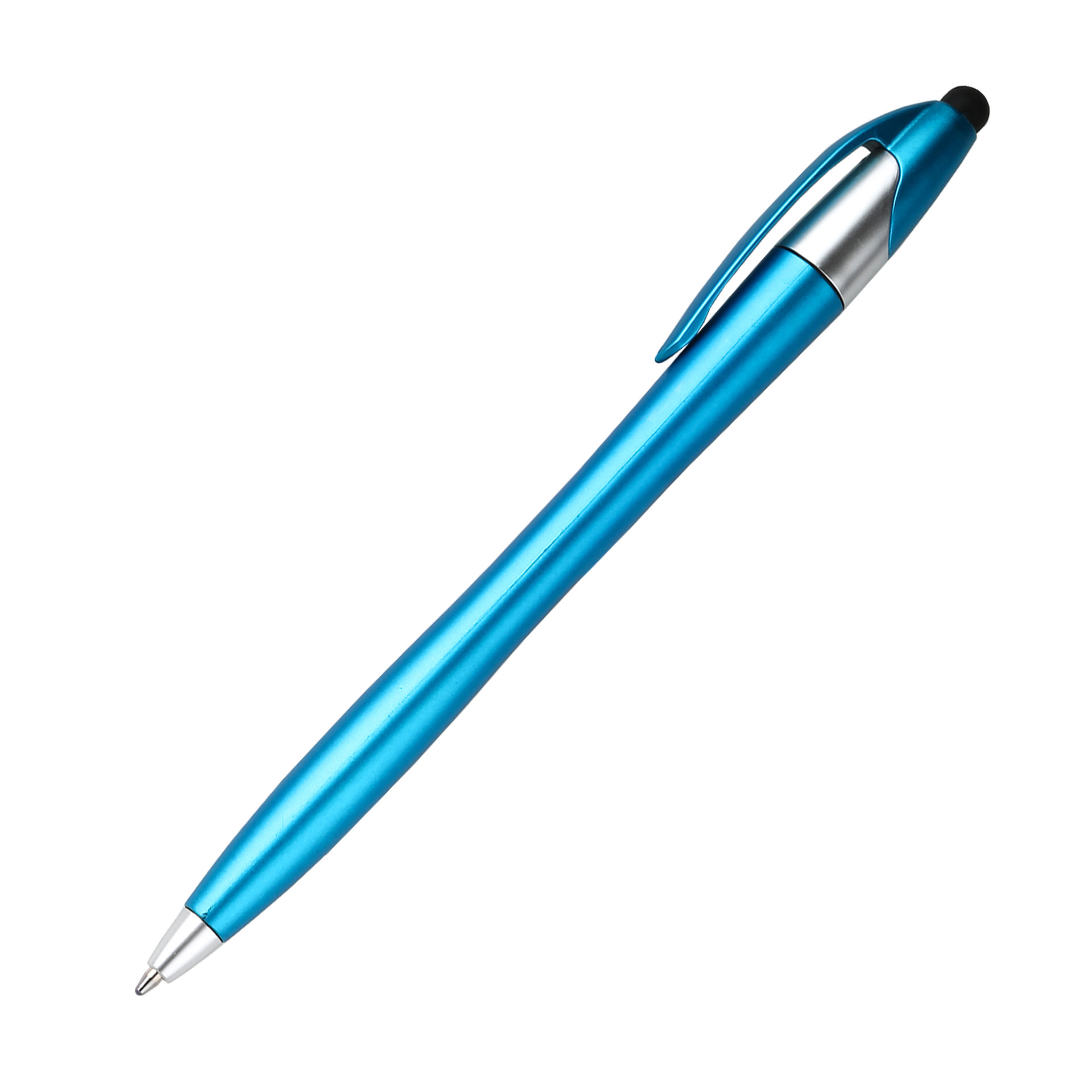 Inventario mayorista de fabricación de cabeza táctil suministro de bolígrafo de color metálico calabaza de pintura mate bolígrafo de marketing publicitario