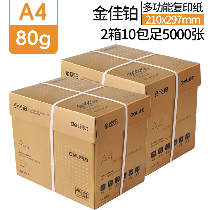 진지아 플래티넘 80g, 10 팩, 풀 박스에 5000 장 [국제 표준 사무실]