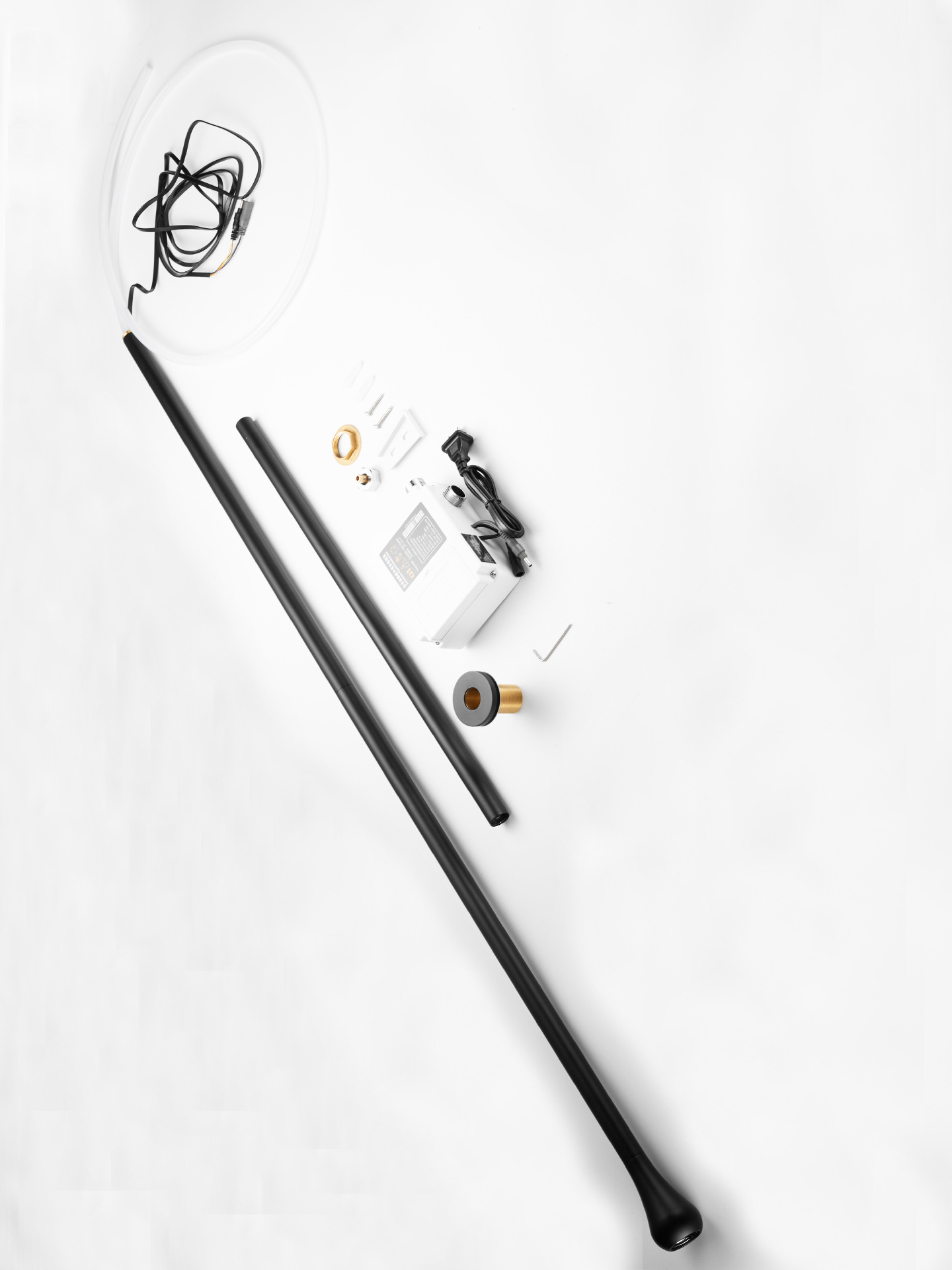 The length of the hanger can be changed to a wall-mounted concealed ceiling water drop faucet creative art hanger with a single-hole countertop control for cooling and heating undefined