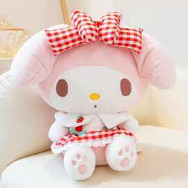 正版hellokitty公仔草莓款凯蒂猫玩偶毛绒玩具娃娃儿童女生日礼物