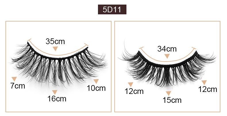 25g Weight False Eyelashes Makeup Tools Types 5 Pairs Quantity Imitation Mink Material 5 Pairs Of Imitation Mink Hair Natural Thick False Eyelashes 4