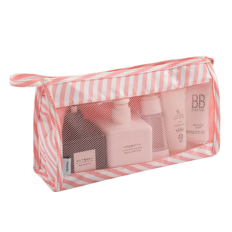 new pattern Makeup Storage bag Simplicity High-capacity trumpet Storage bag A business travel waterproof transparent Wash bag