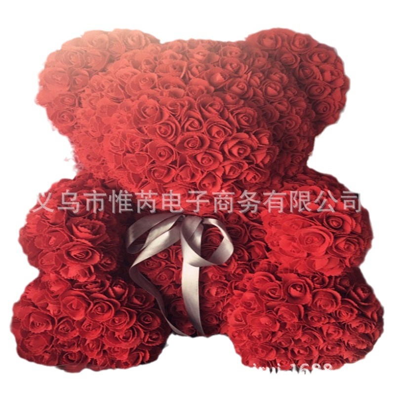 Oso Rosa molde oso modelo embrión blanco Qixi Día de San Valentín EPS Poli Dragón blanco espuma oso Clavel