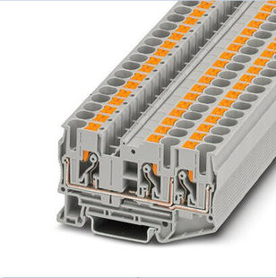 PT6-TWIN in-line wiring terminal quick in-line spring wiring terminal one in two out