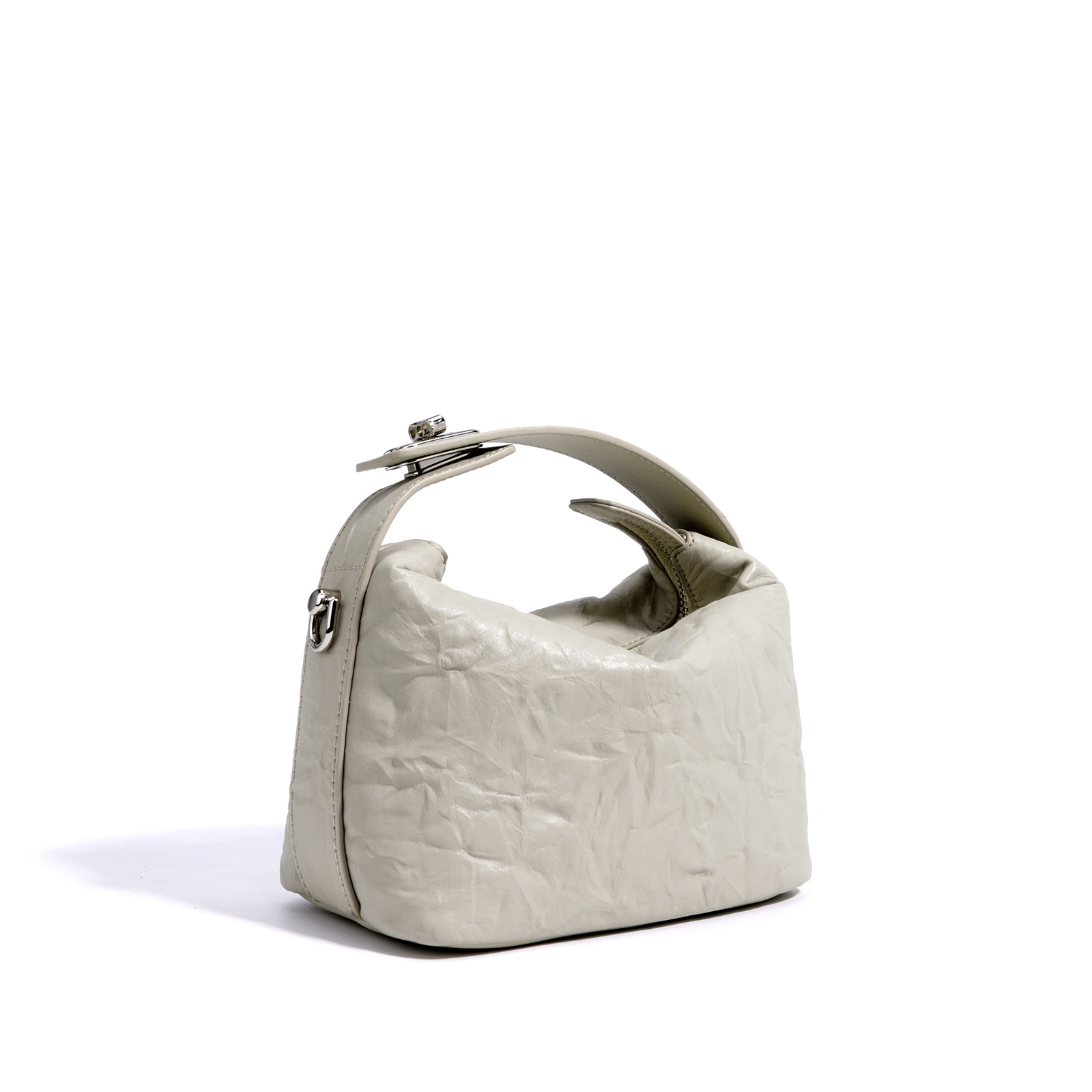 Bolsos de cuero de nicho de alto nivel con sobres rojos en la boca 2025 nuevos bolsos de lonchera con bolsos pequeños y bolsos retro para mujeres