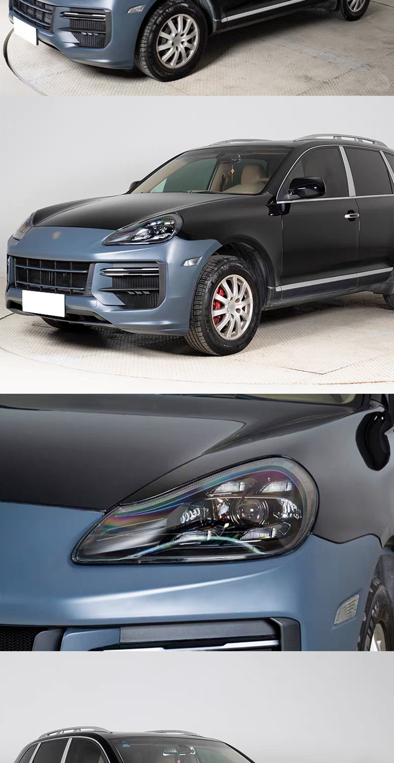 Suitable for Porsche Cayenne 957 Modification and Upgrade to 24-Model Gts Front Bumper Turbo Gt Front Bumper Headlights