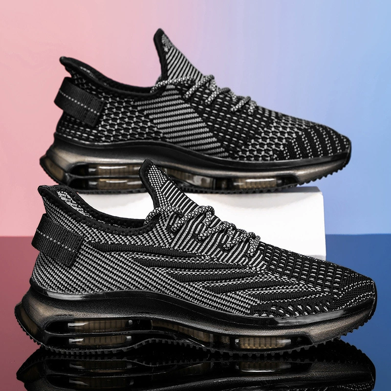 Трансграничные кокосовые мужские туфли дышащие летающие ткацкие 2025 мужские сетчатые туфли