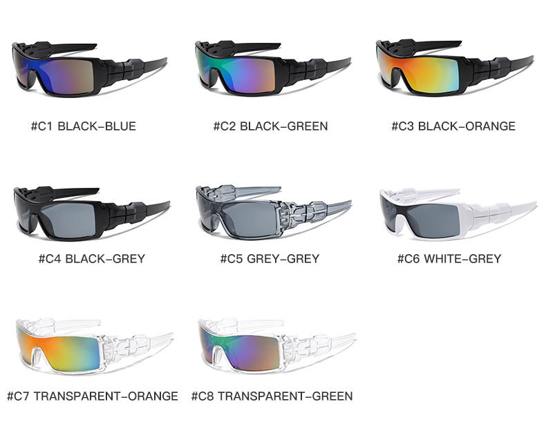Sports glasses men's and women's outdoor riding glasses o glasses the same non-standard Sunglasses one-piece sunglasses 36968 oil_voghion.com