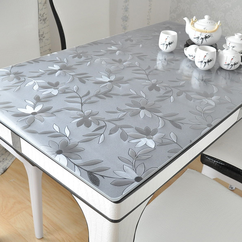 tpu桌垫pvc软板加厚餐桌布防油免洗茶几垫塑料桌布透明磨砂水晶板