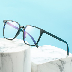防藍光眼鏡批發男女士2022新款復古大框平光鏡可配度數TR90眼鏡框