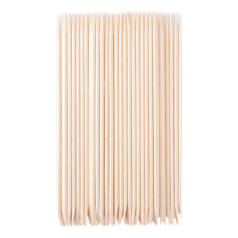 Herramientas de uñas de doble cabeza de naranja palo de taladro de uñas palo de haya palo de belleza palo de madera piel muerta empuje Limpieza de costuras de uñas