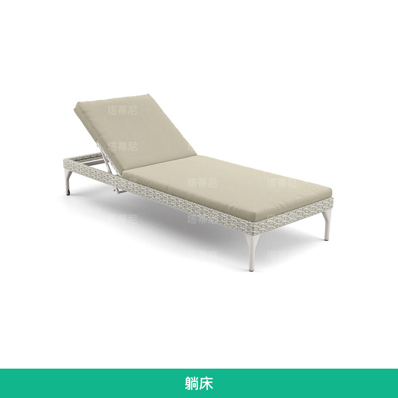Conjunto de sofás para exteriores, muebles de esquina para patio o balcón, sofá de ratán para terraza de villa o solárium.