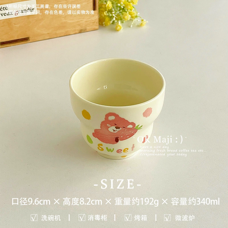 Dinner plate, palette, children's brand cute ceramic set