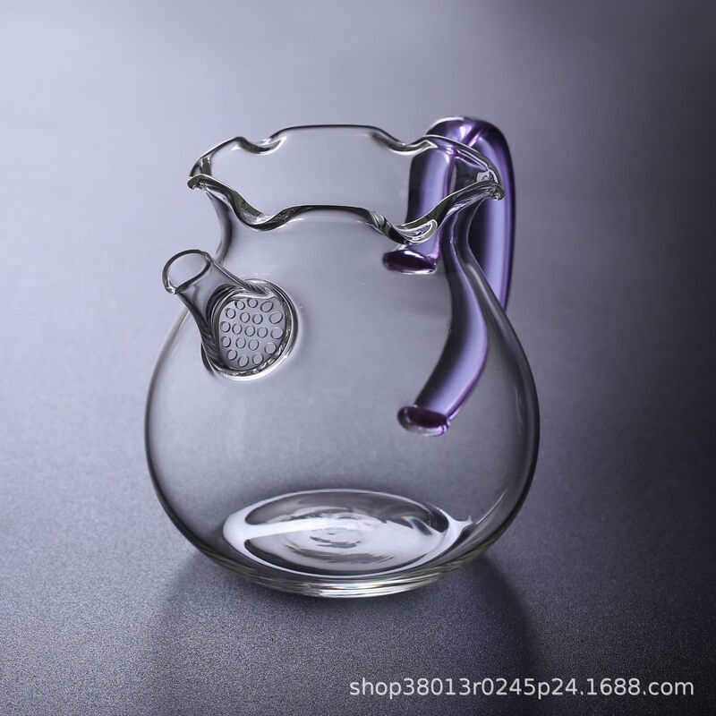 Flower-Mouth Glass Teapot for Home Use, High Borosilicate, High Temperature Resistant, Thickened Flower Tea and Green Tea Brewing Teapot for Stove Brewing Tea