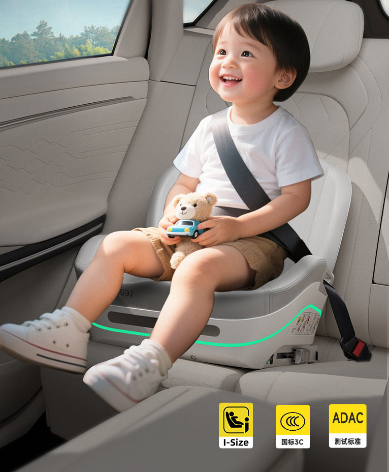 Leti Baby Big Child Safety Seat Booster Cushion Portable Children's Car Seat Cushion for Cars 3 Years Old and over - 12 Years Old