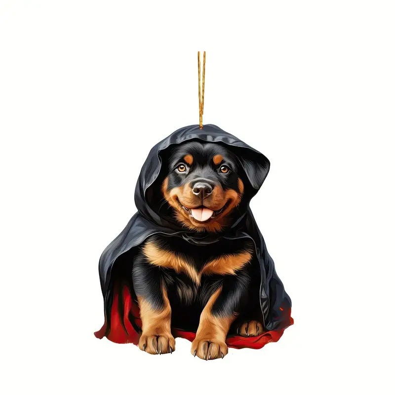 Acrílico creativo guapo perrito colgante decoración de automóviles colgante plano colgante equipaje llavero accesorios bolsos image 6