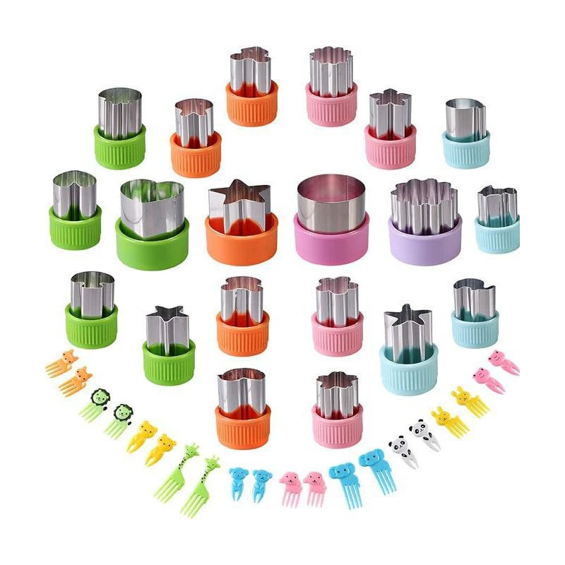 Amazon DIY acero inoxidable frutas molde de relieve de dibujos animados frutas y verduras molde de corte de harina de mariposa molde de alimentos suplementarios