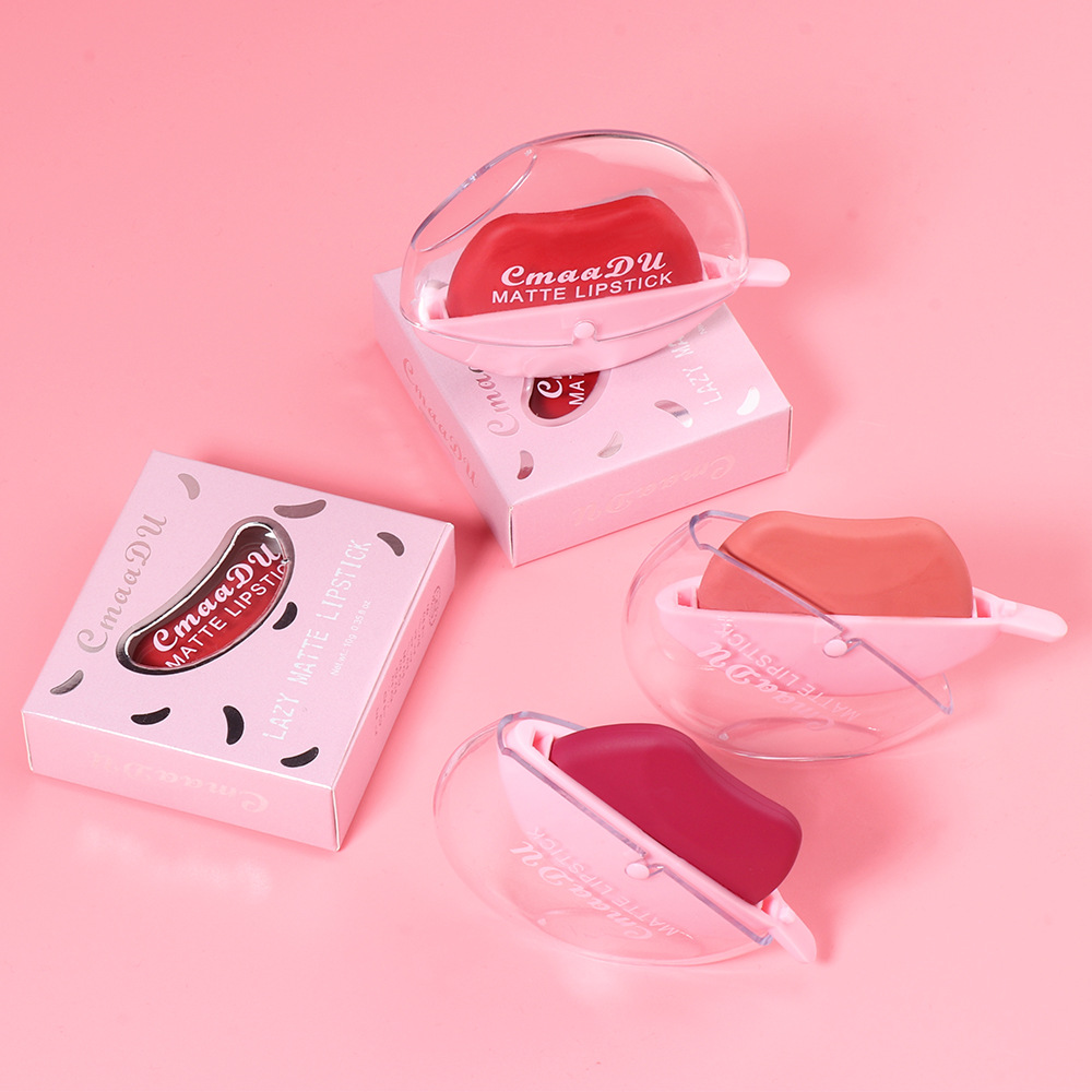Check it out! Link Disclaimer - Exclusive for foreign trade :CmaaDu 15-color Lazy Person's Lipstick matte undefined