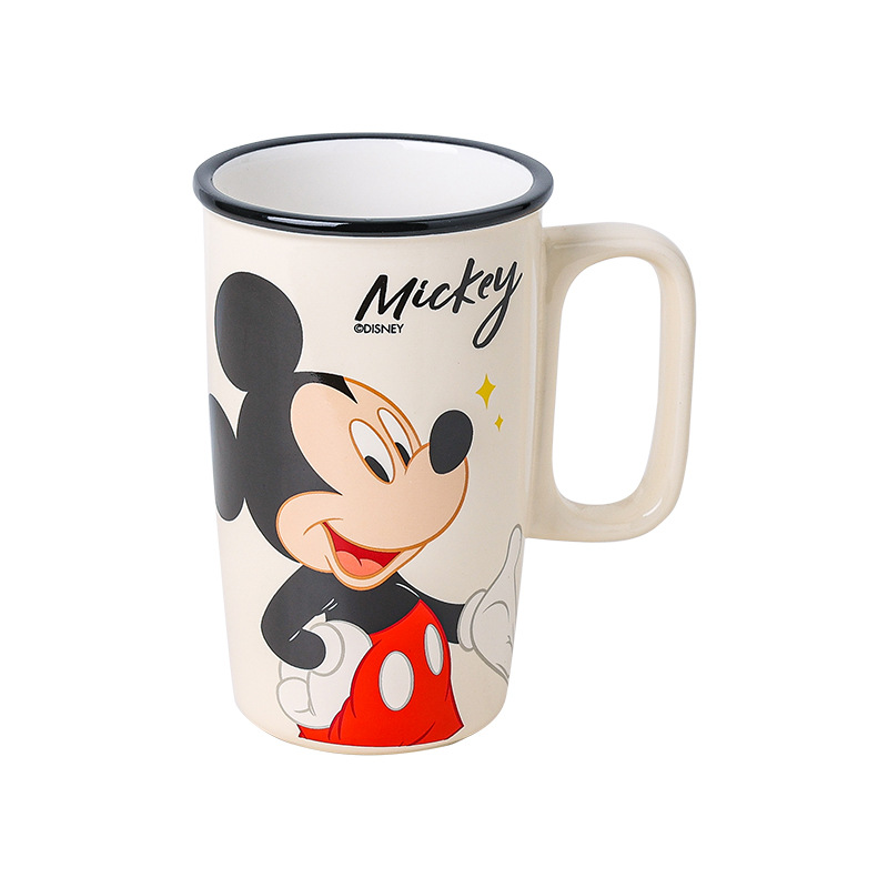 Vaso de Agua Disney de Gran Capacidad, Taza Stitch para el Hogar, Taza de Leche de Alta Calidad, Taza de Dibujos Animados para Oficina