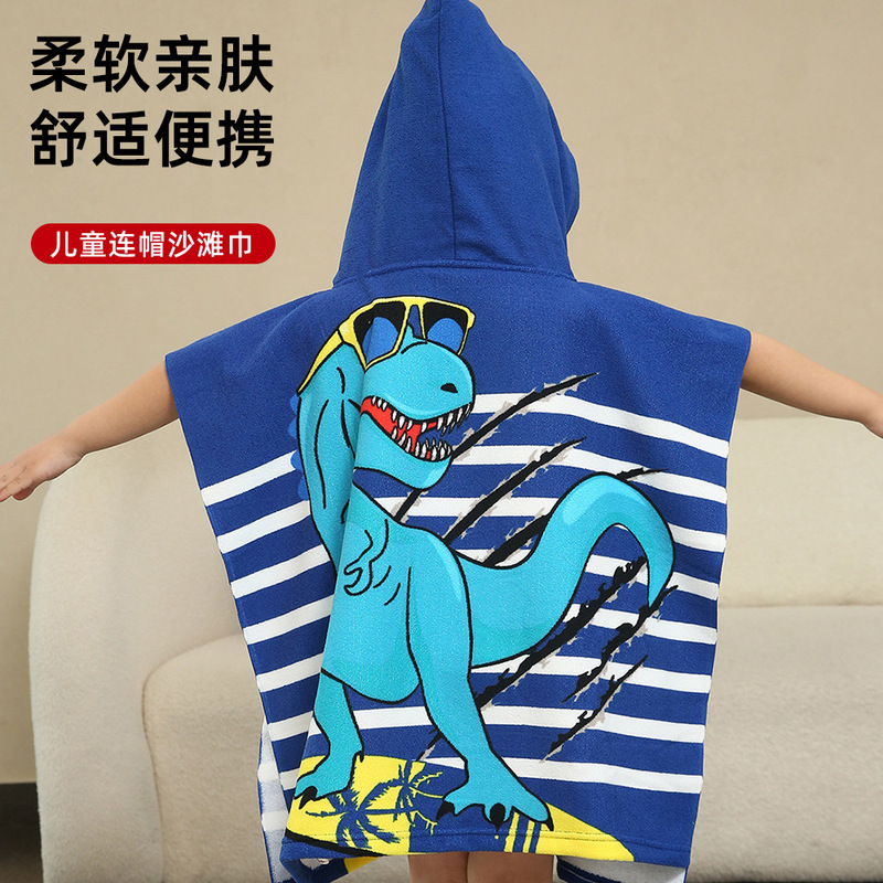 Customized Beach Towel Shawl for Swimming at the Seaside, Absorbent, Sand-Free, Breathable, Quick-Drying, Hooded Beach Bathrobe Customized Beach Towel Shawl for Swimming at the Seaside, Absorbent, Sand-Free, Breathable, Quick-Drying, Hooded Beach Bathrobe