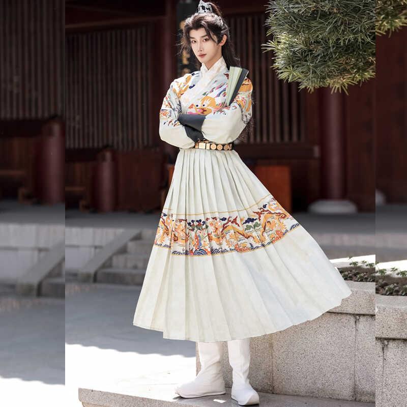 原创大明制飞鱼服全套明代汉服绣春刀锦衣卫蟒龙袍男女情侣伴郎服|undefined