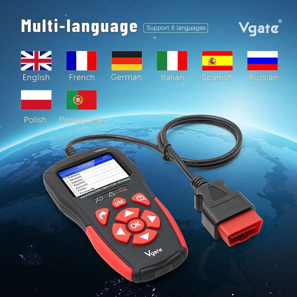 VR800 OBDII/CAN Diagnostic Tool, Automotive Battery Fault Diagnosis Tool, Automotive Battery Scanner