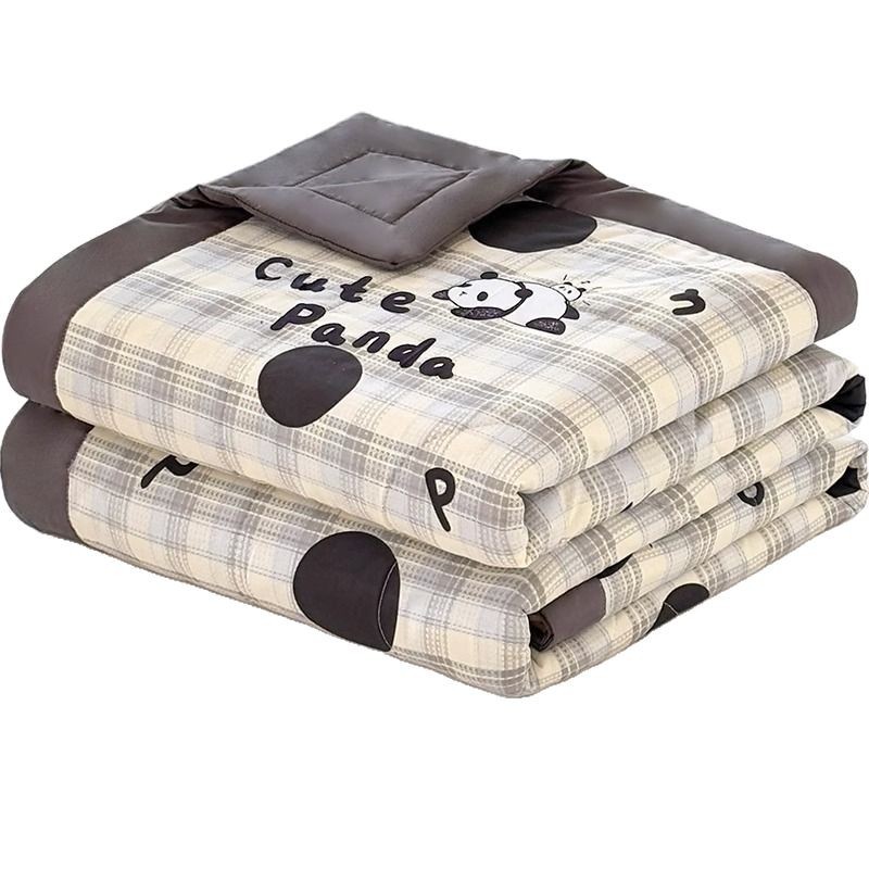 Edredón fresco de verano de clase A, algodón puro, algodón, individual, doble, colcha de aire acondicionado para bebés y niños de verano, colcha fina de primavera y otoño lavable a máquina