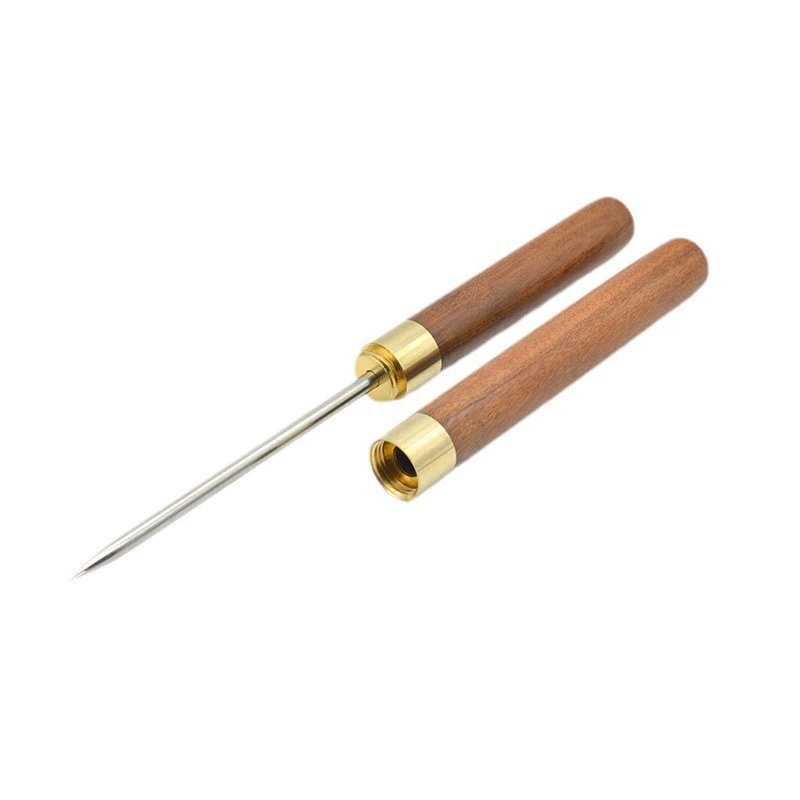 Ice sculpted Japanese-style three-headed ice knife bartender tool - trident ice device