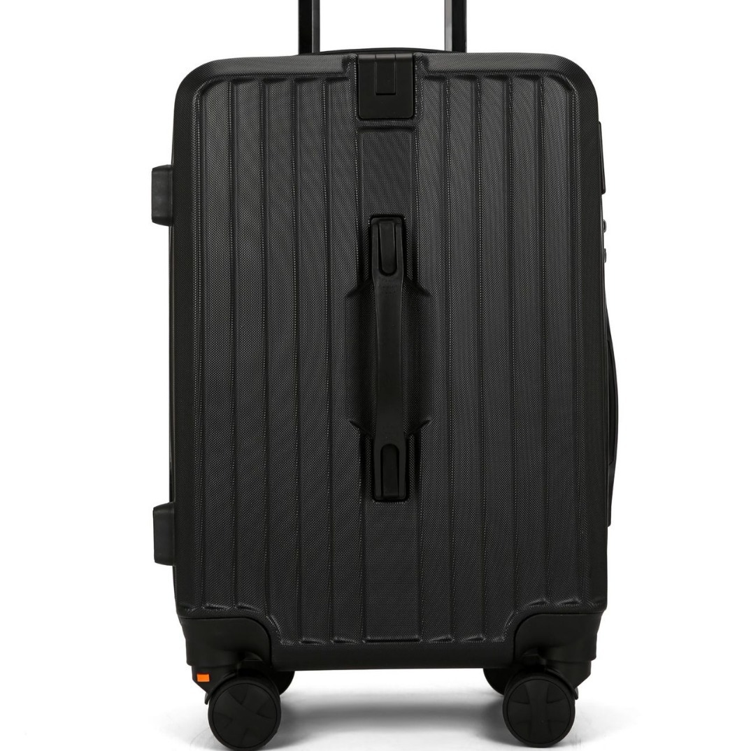 universal capacious suitcase on wheels
