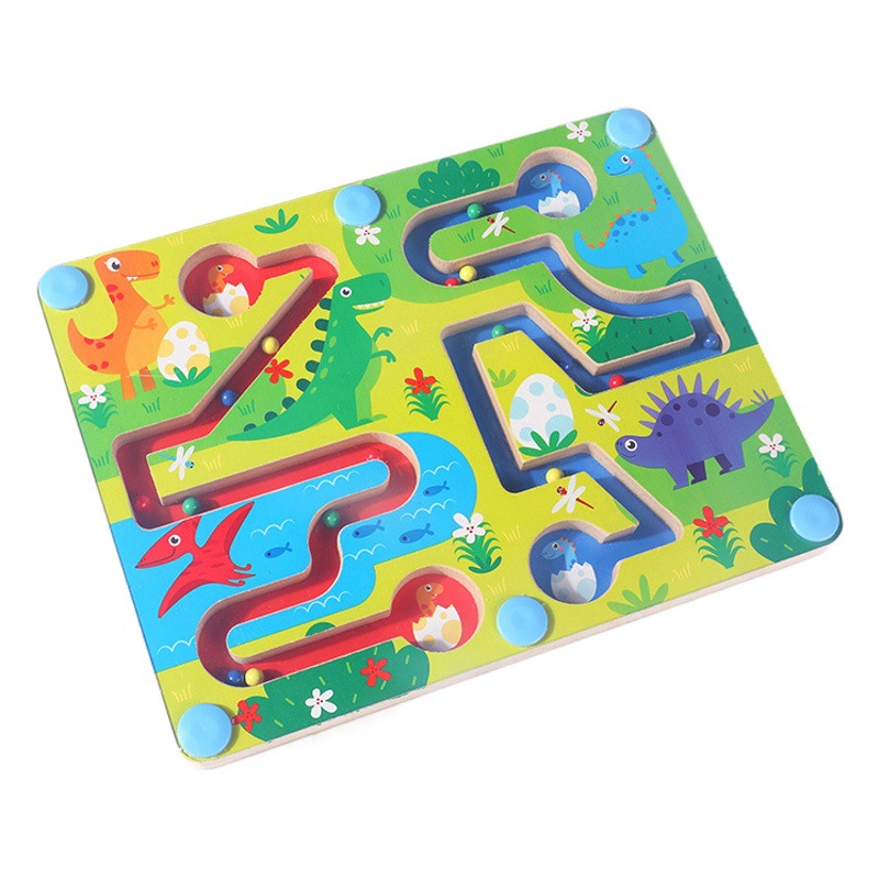 Pluma magnética laberinto cerebro izquierdo y derecho juego de entrenamiento de acción fina de todo el cerebro de los niños pensamiento concentración desarrollo material didáctico
