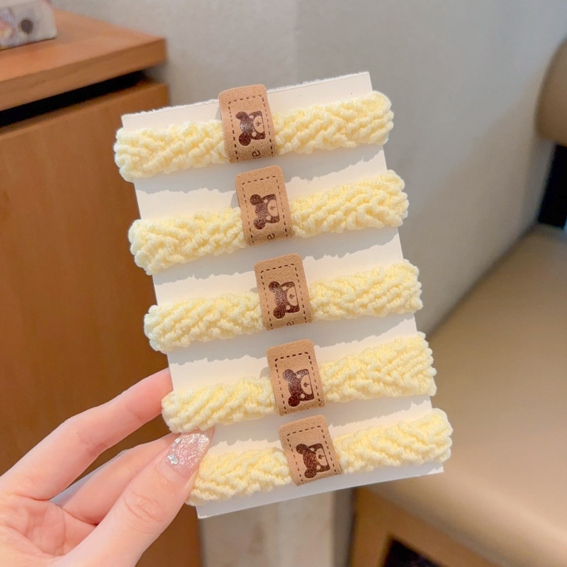 Cuerda para el cabello de dibujos animados, alta elasticidad y durabilidad, banda elástica para atar la cabeza, bola para mujer, lazo para el cabello, cuerda para la cabeza, nueva funda de cuero, accesorios para el cabello, todo fósforo