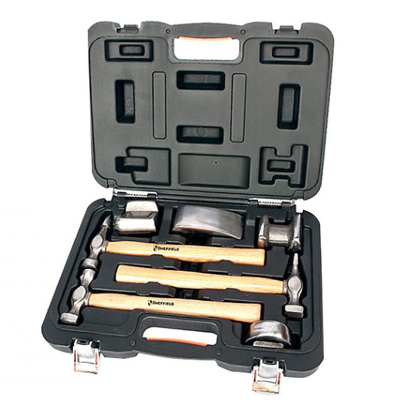 钢盾S116001 7件套钣金组套铬钒钢锤子