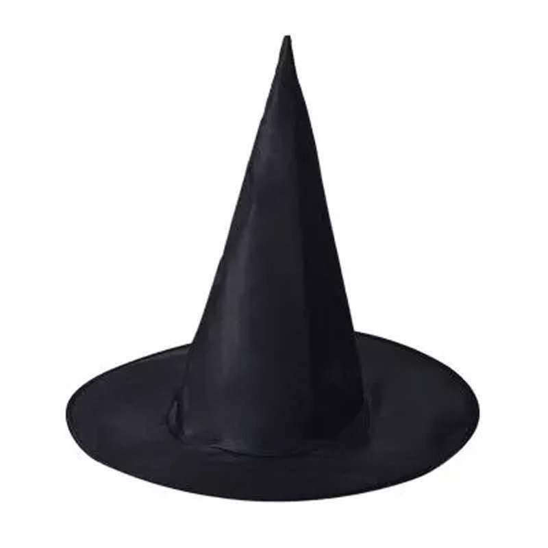 オックスフォードハット ハロウィン 魔女帽子 ウィザードハット 魔女帽子 ピュアブラックピークハット マジックハット|undefined
