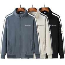 厂家直销奥利绒休闲外套摇粒绒男士加绒加厚秋冬保暖大码宽松卫衣